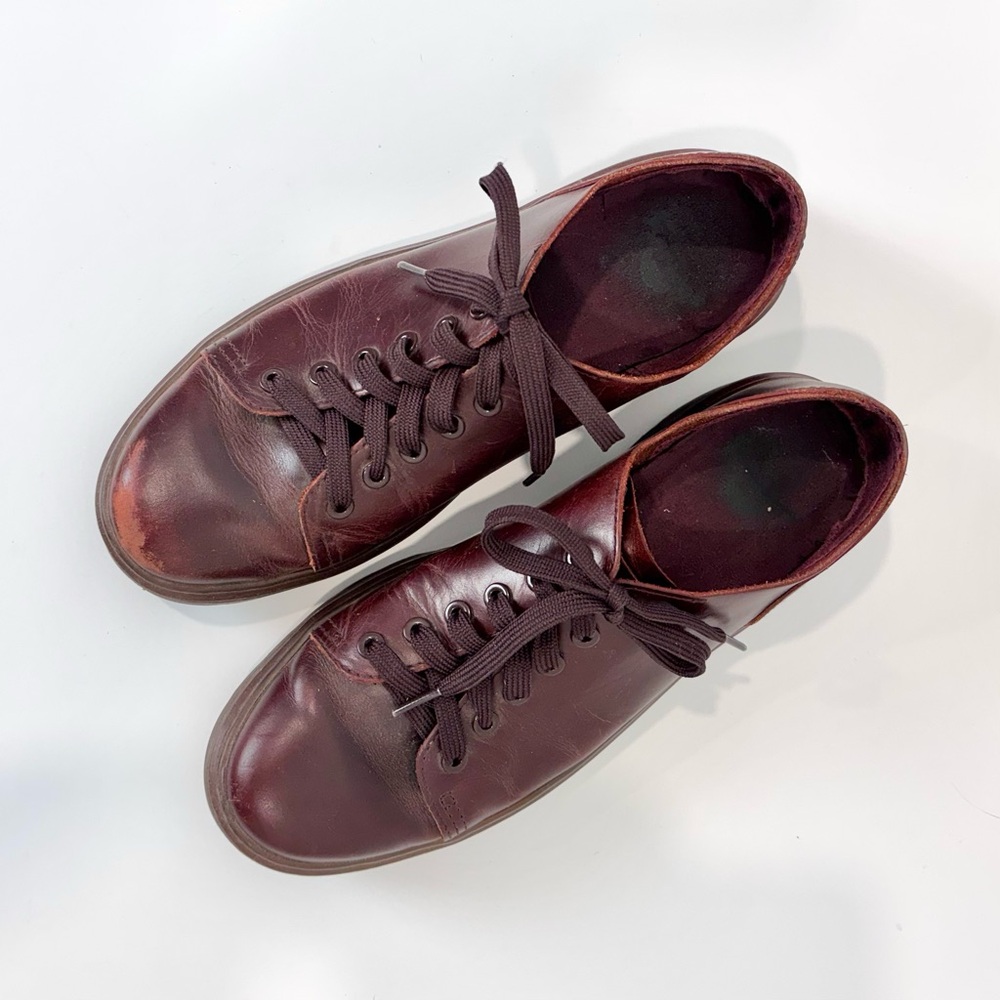 Dr. Martens burgundy Dante Brando shoes